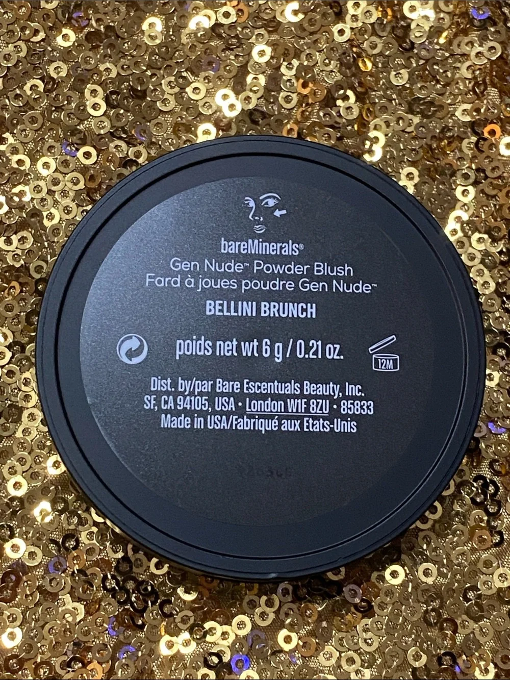 bareMinerals Gen Nude Powder Blush - Bellini Brunch NWOB .21 oz